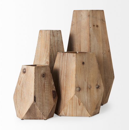 Wooden Vases