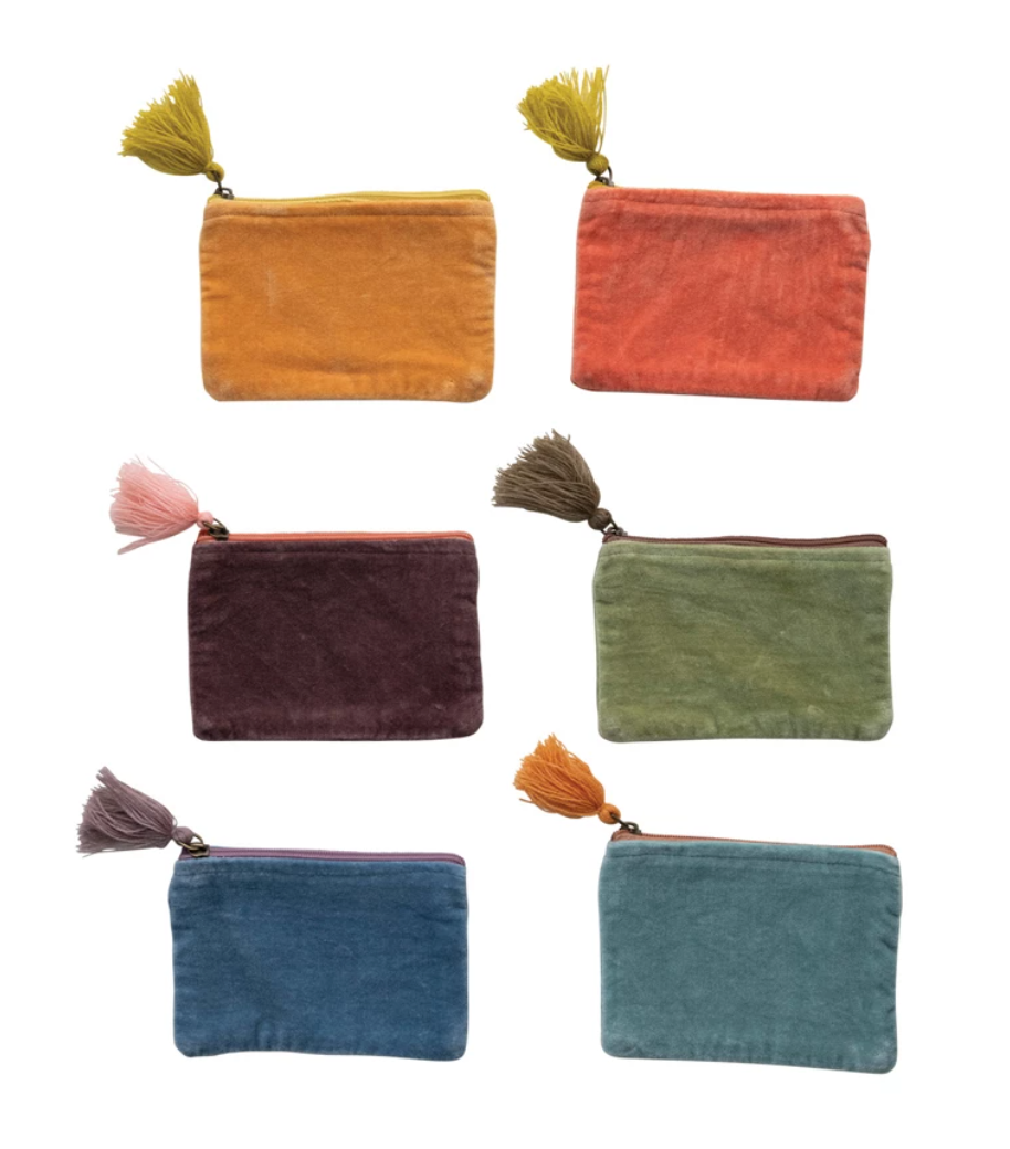 Zip Pouch with Tassel - Small