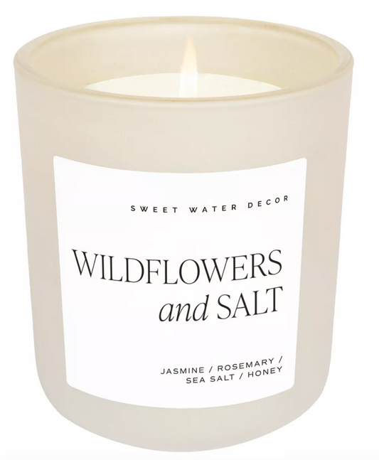 Jar Candle - Wildflowers and Salt - 15 oz