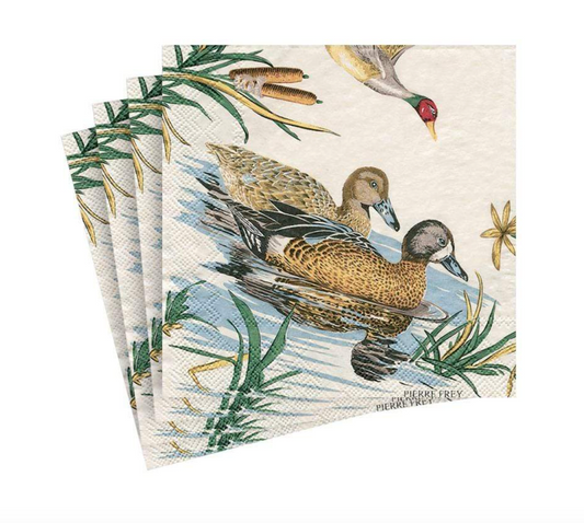 Cocktail Napkin - Sologne Ducks