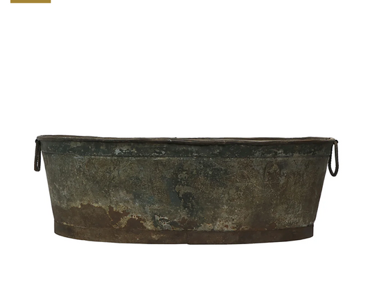 Vintage Zinc Basin