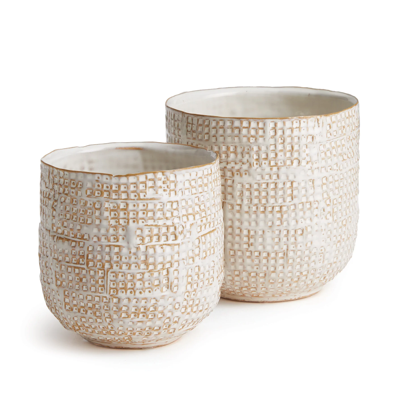 Textured Stoneware Pots