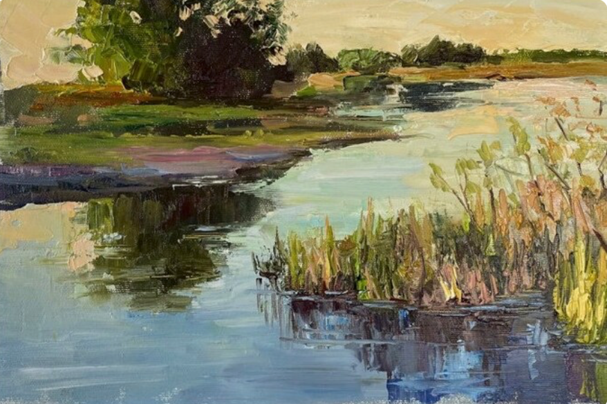 Sunset Over The River