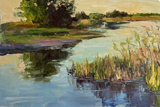 Sunset Over The River