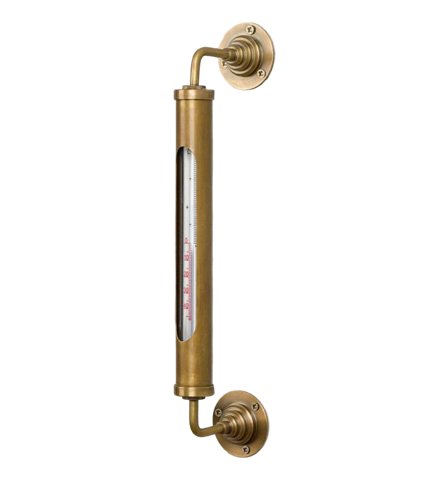 Brass Wall Thermometer