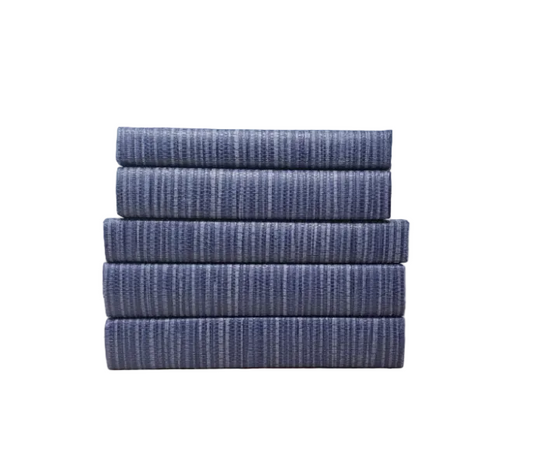 Sisal Blue Decorative Books - Set of 3