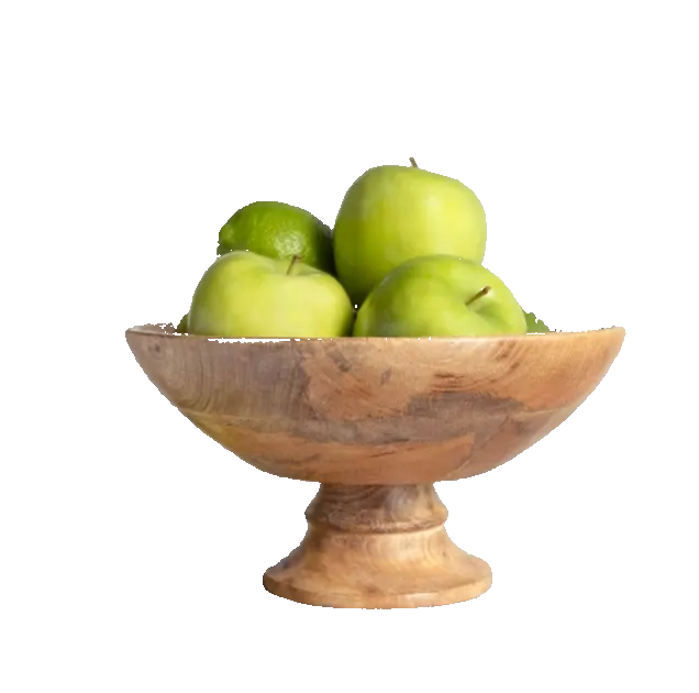 Classic Wood Pedestal Bowl