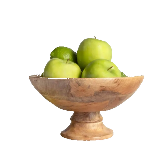 Classic Wood Pedestal Bowl