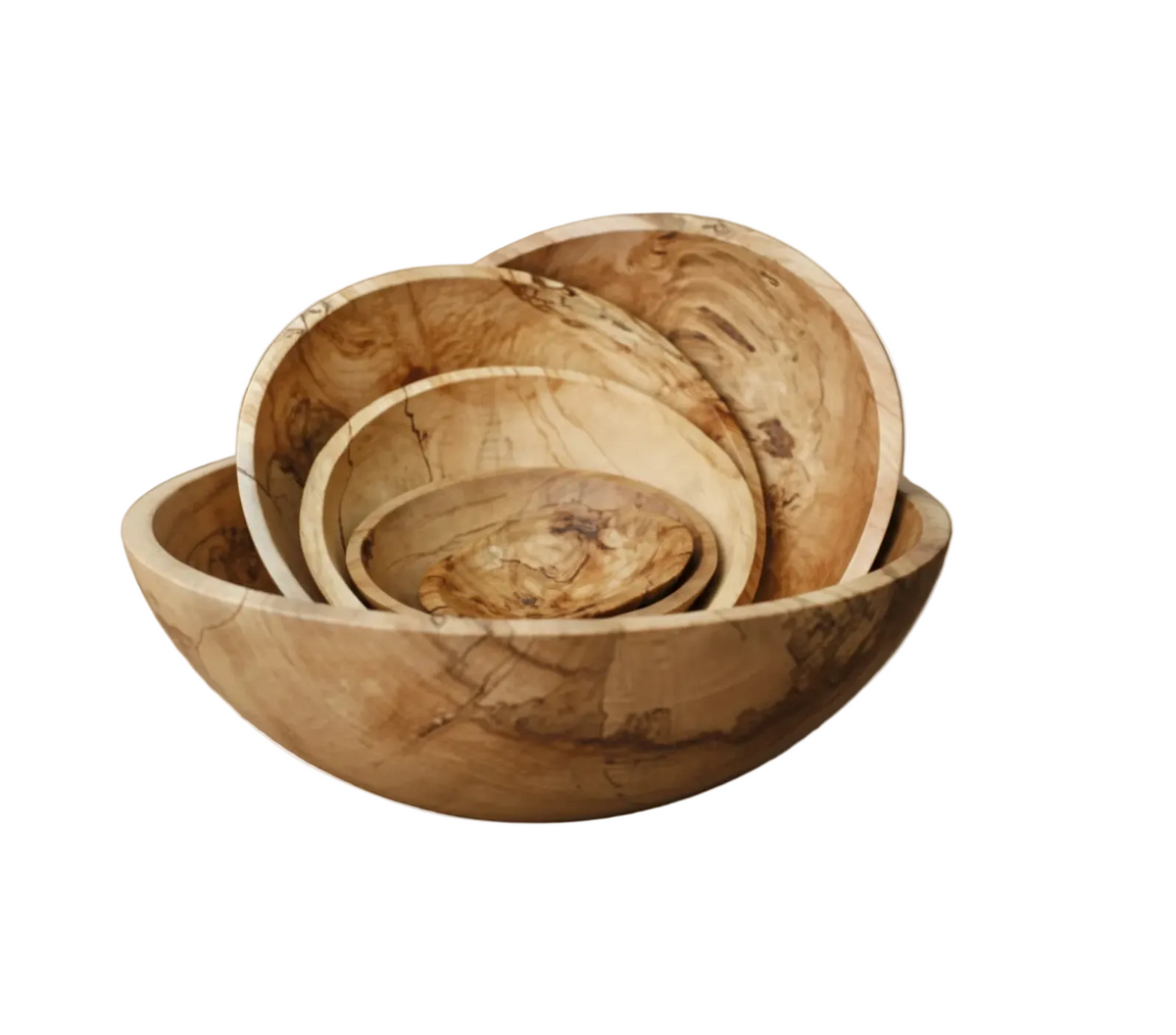Spalted Maple Round Bowl - 13"