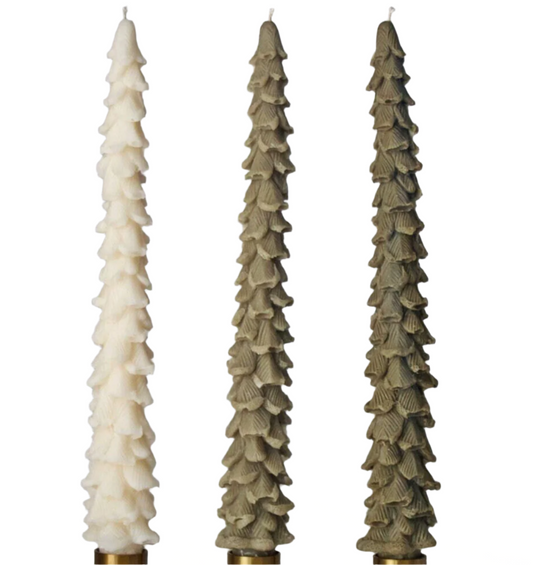 Tree Taper Candle - Beeswax / Soy