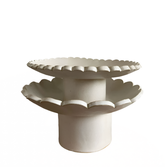 Scalloped Pedestal Bowls