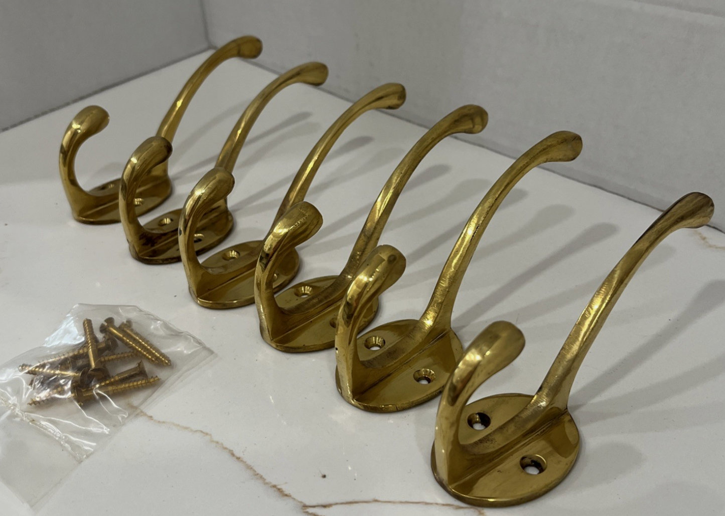 Vintage - Brass Wall Hooks