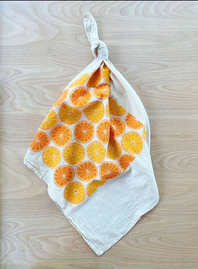 Flour Sack Fruit Tea Towels