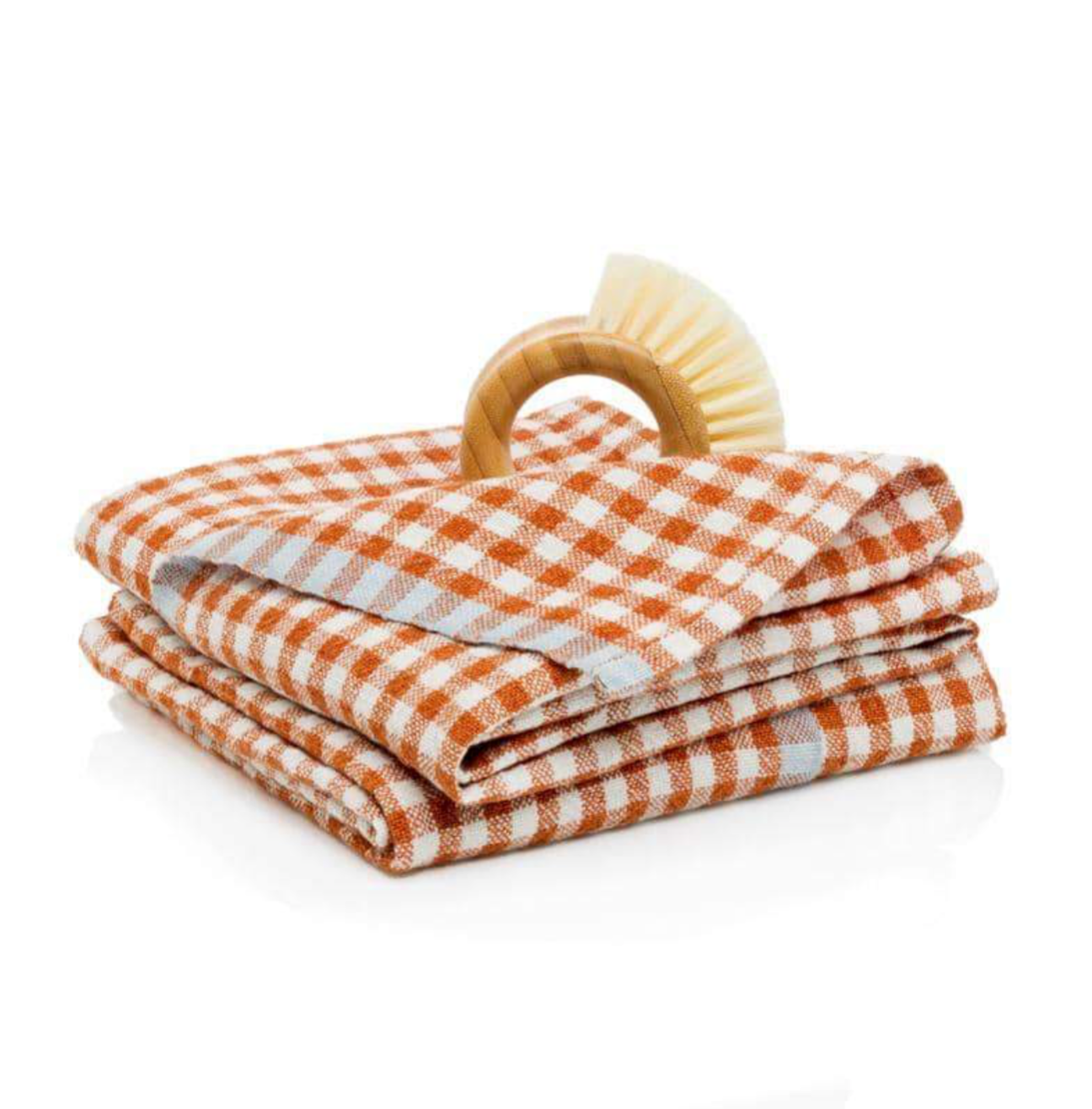 Two-Tone Gingham Kitchen Towels