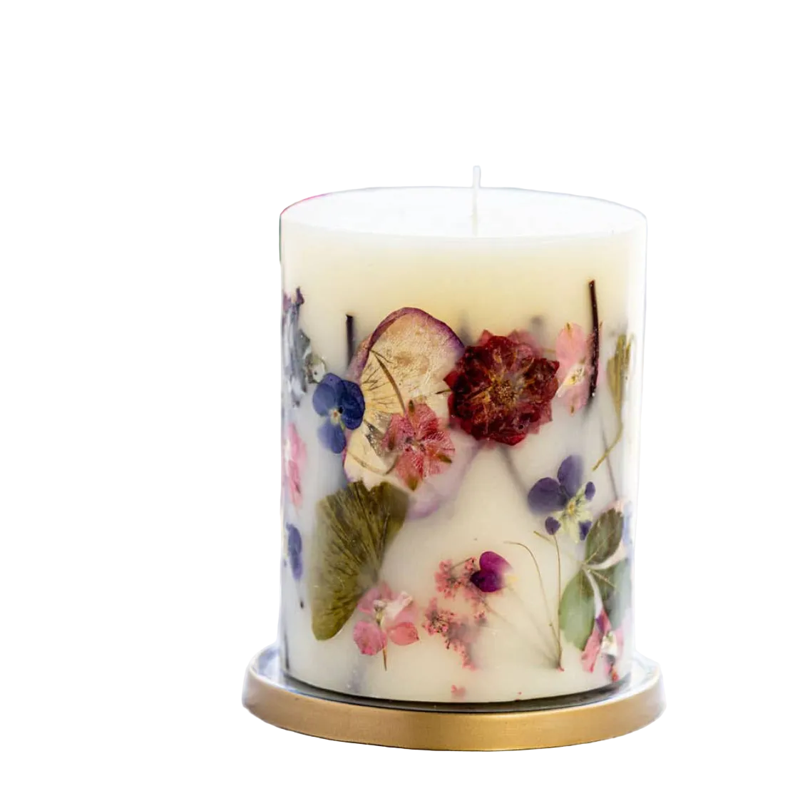 Botanical Round Candle - Blushing Rosewood
