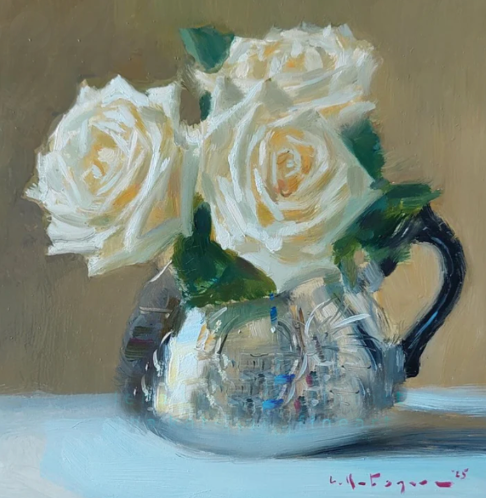 Roses in Silver