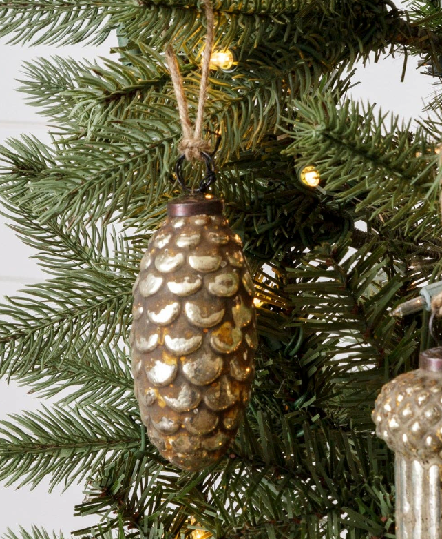 Ornaments - Glass Pinecones & Acorns
