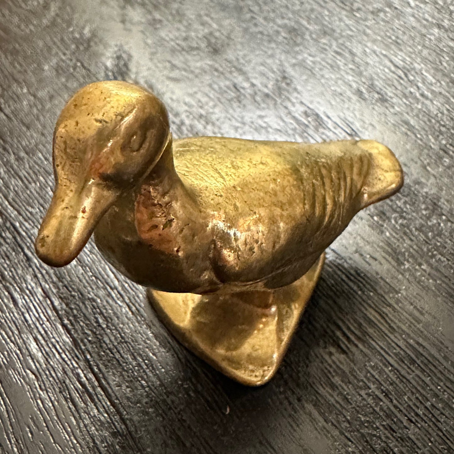 Vintage Solid Brass Bottle Opener - Duck