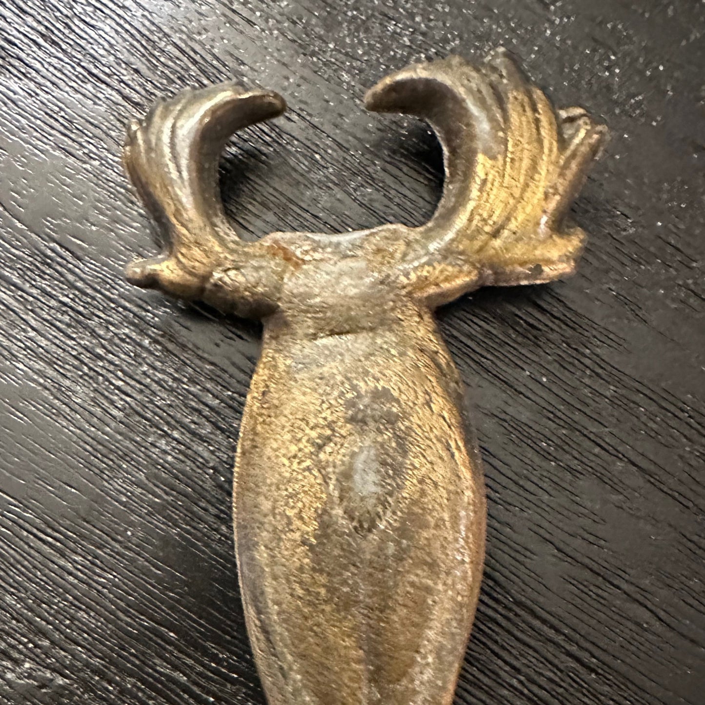 Vintage Solid Brass Bottle Opener - Moose