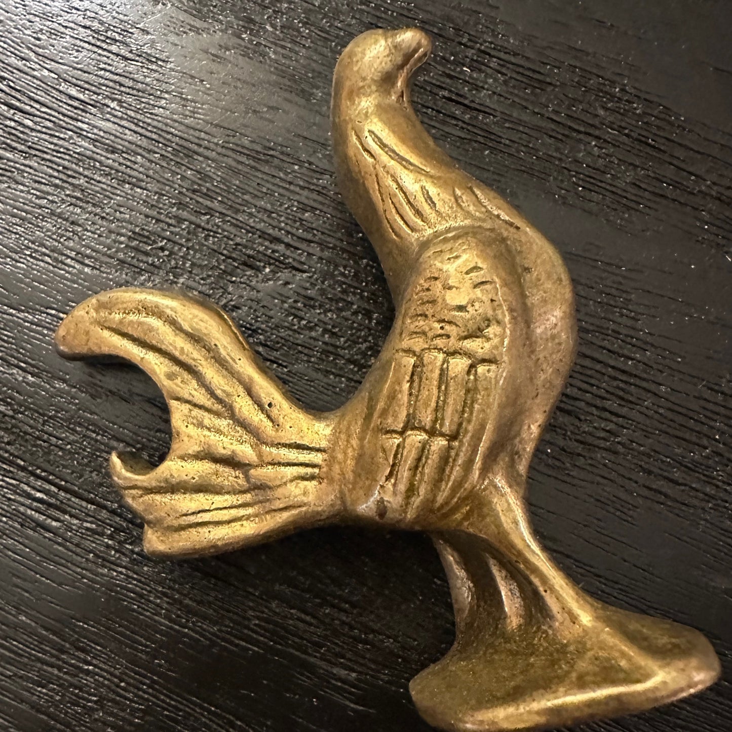 Vintage Solid Brass Bottle Opener - Chicken