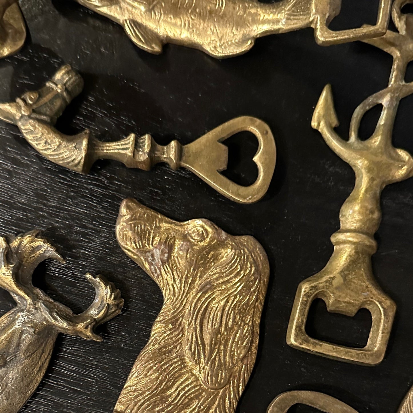 Vintage Solid Brass Bottle Opener - Anchor