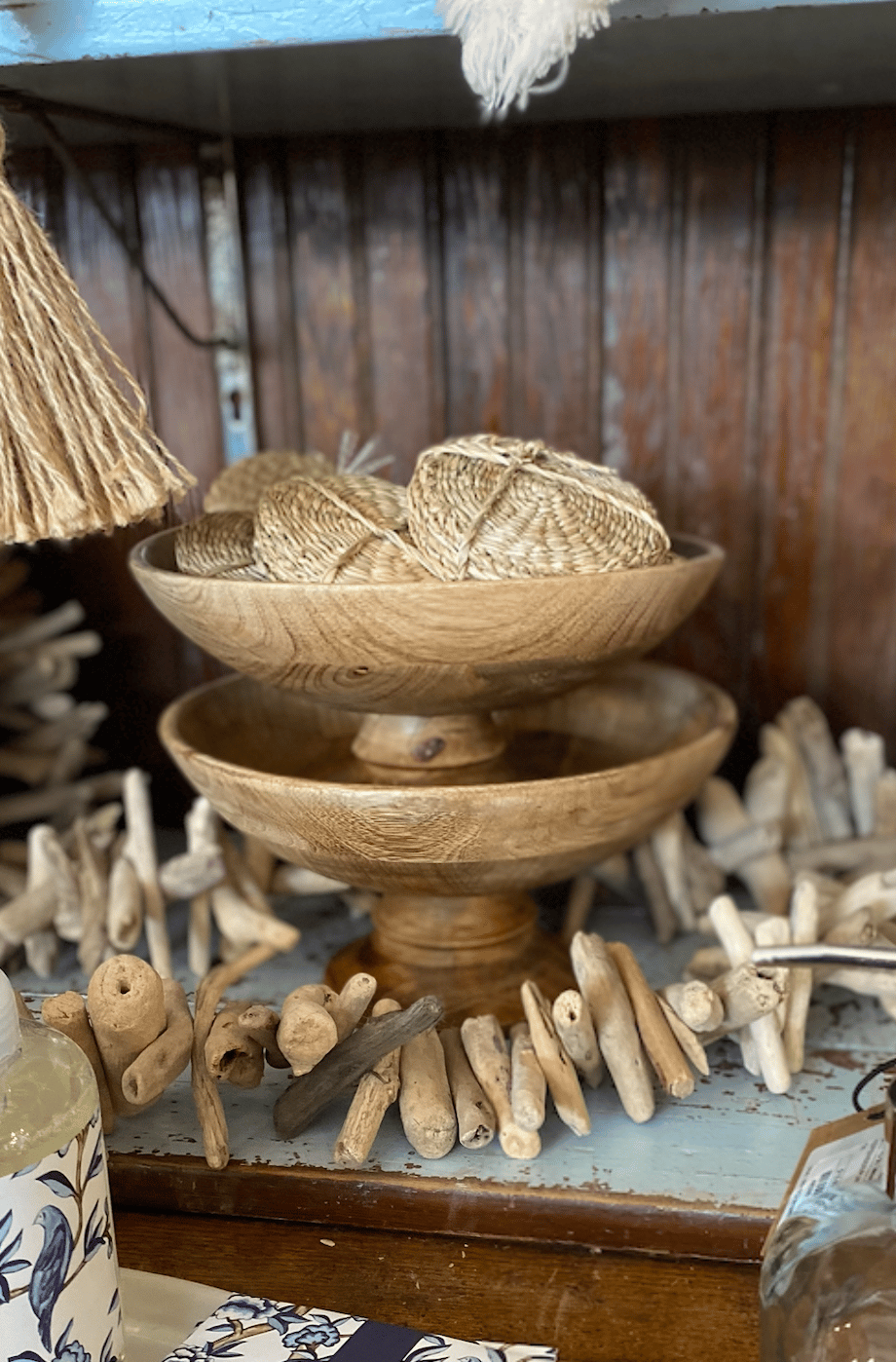 Classic Wood Pedestal Bowl