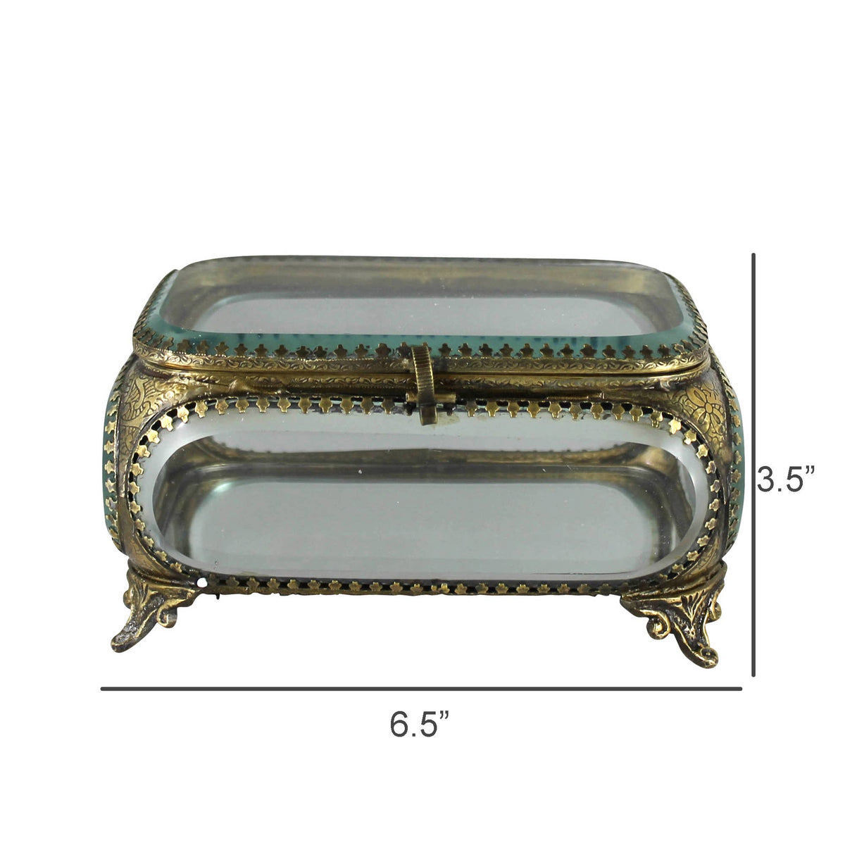 Beveled Glass Keepsake Box