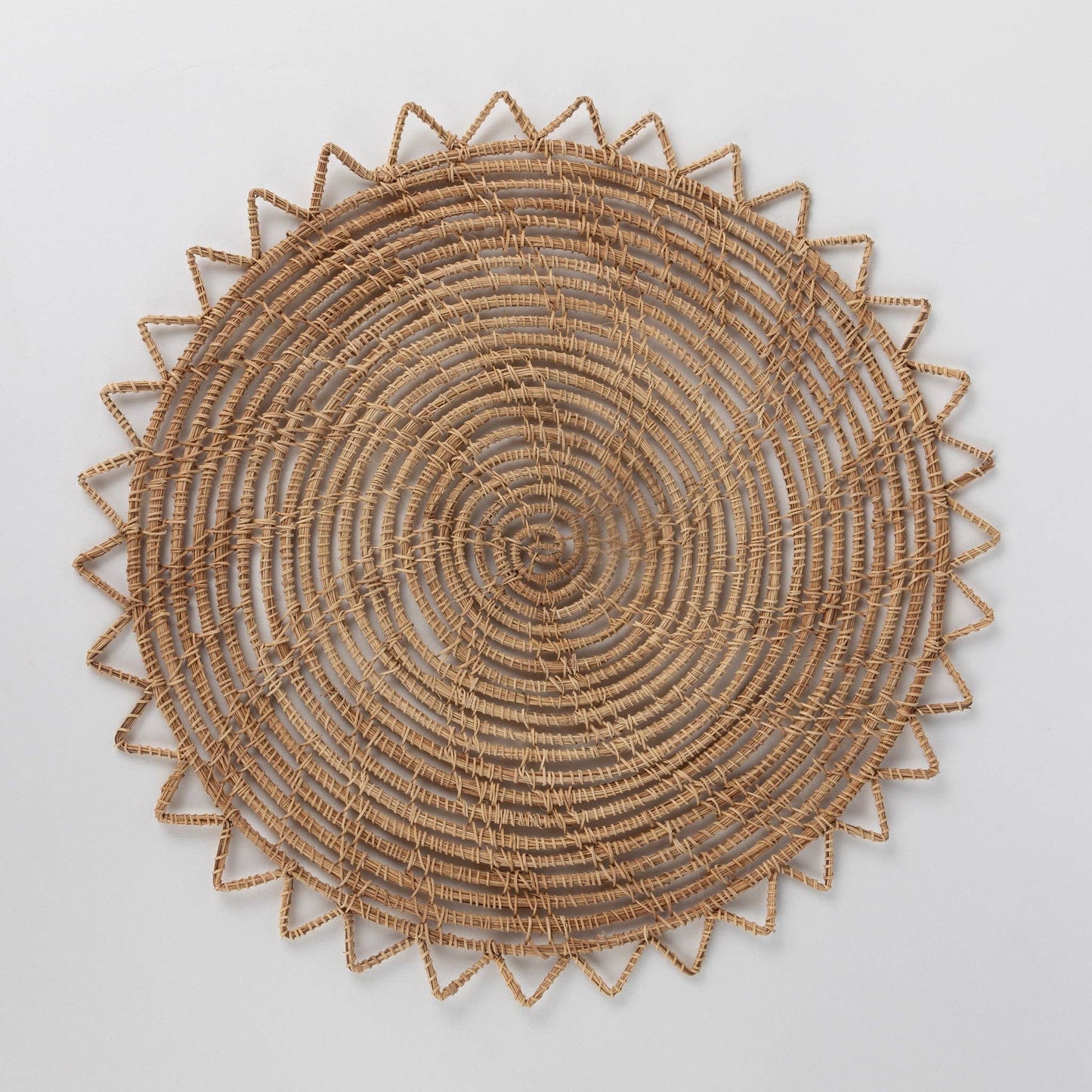 Round Handwoven Palm Placemat