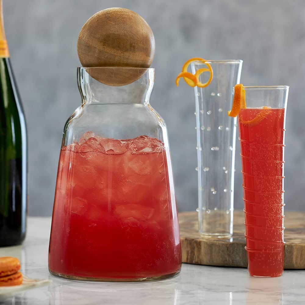 Carafe with Wood Ball Stopper