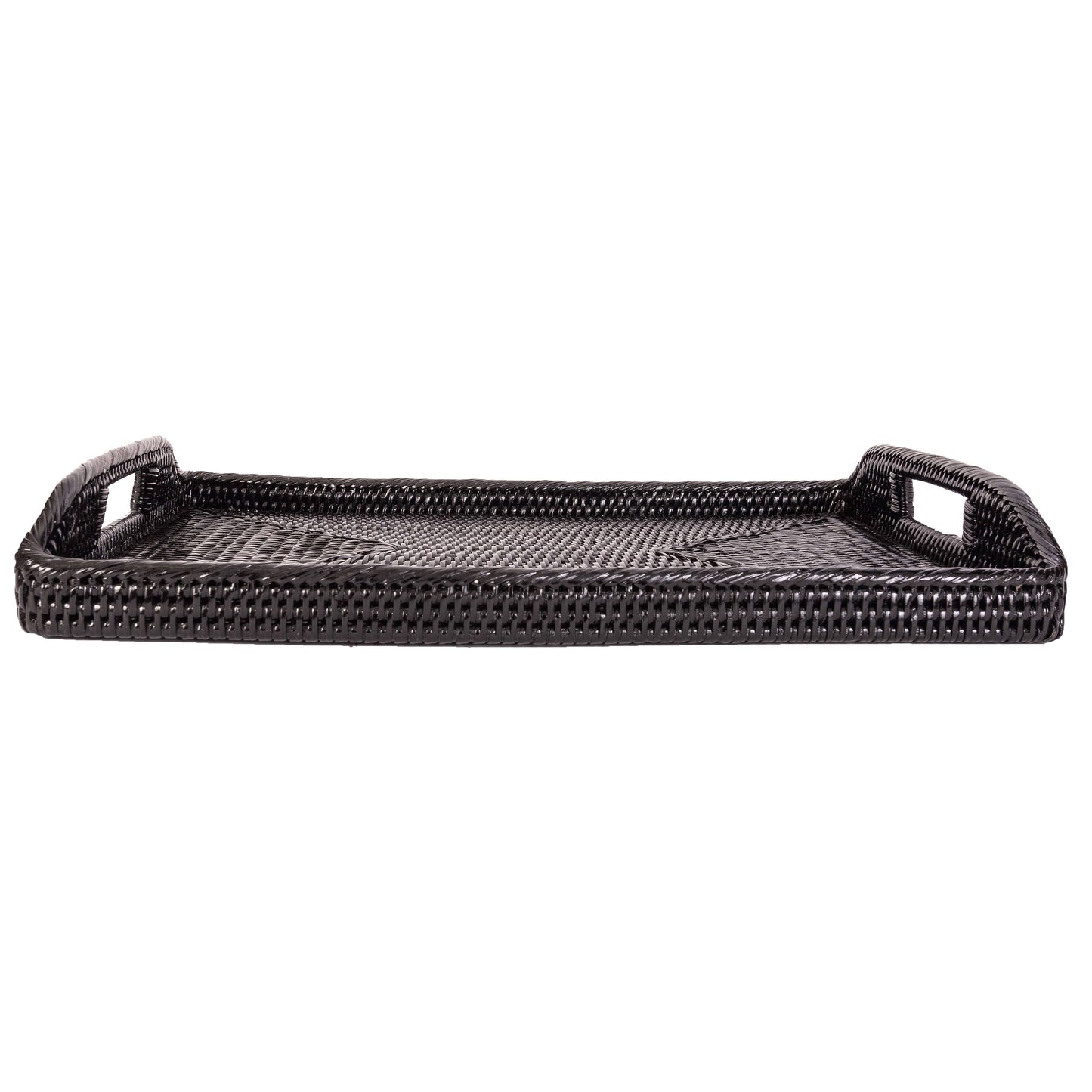 Rattan Serving Tray With High Handles