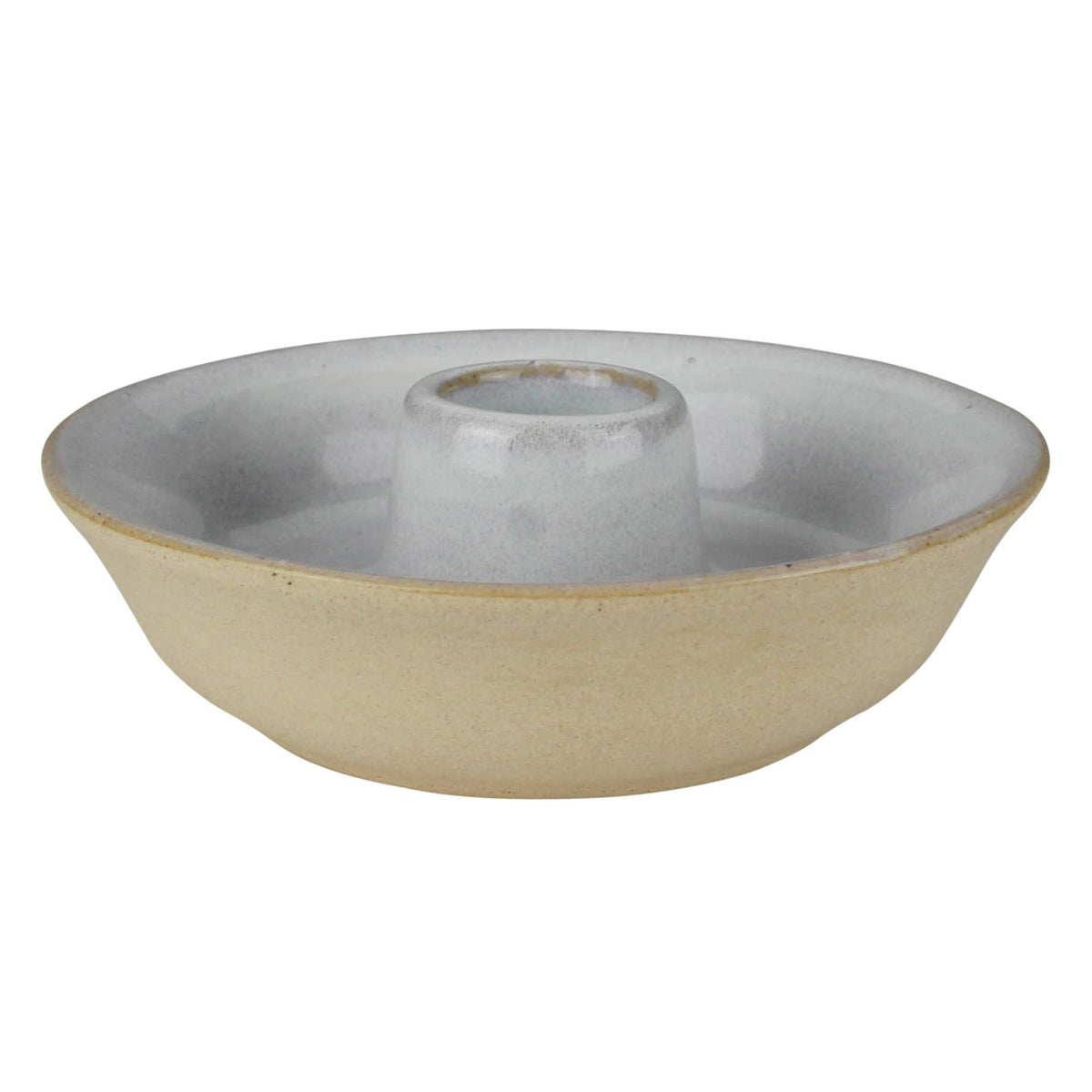 Ivory Dish Taper Candle Holder