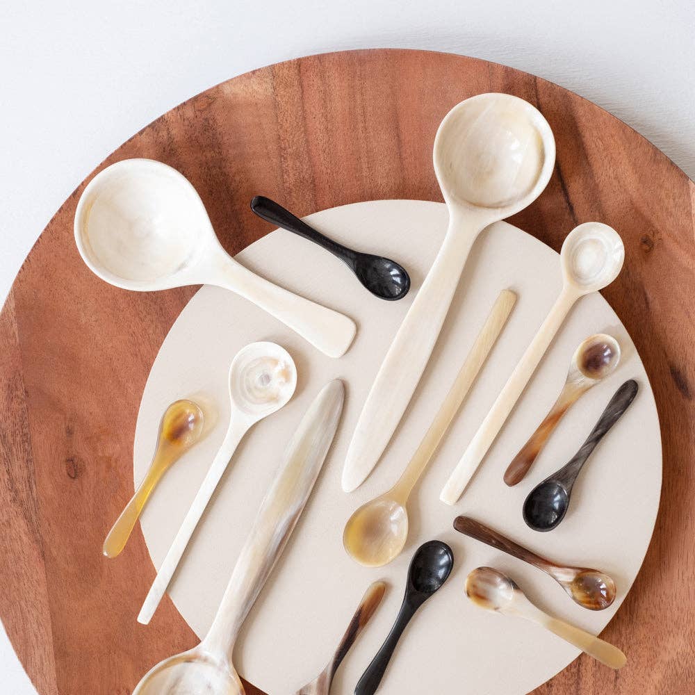 Horn Coffee Scoop Long Handle