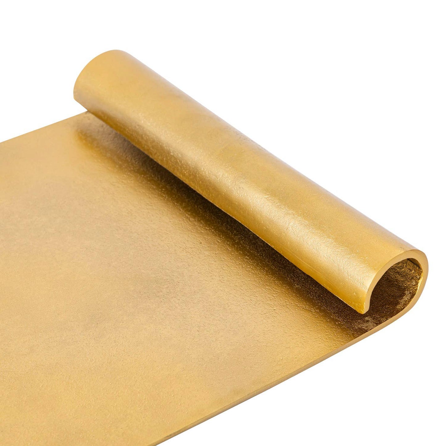 Scroll Tray Raw Brass Finish
