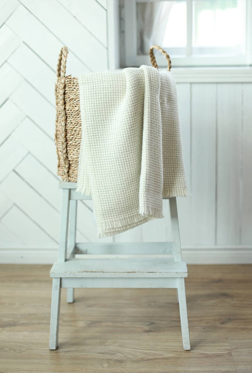 Rossland Baby Alpaca Throw Ivory