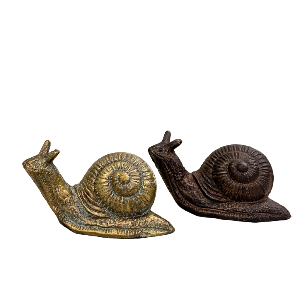 Cast Iron Snail Statue