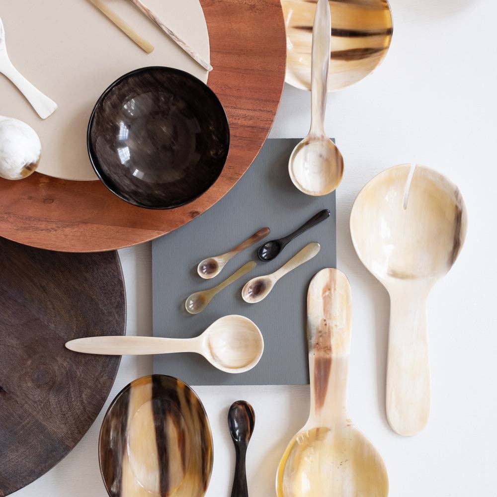 Horn Coffee Scoop Long Handle