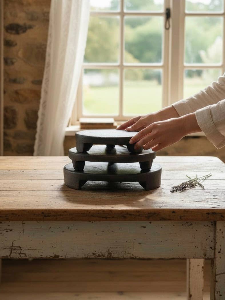 Found Wood Pedestal - Medium