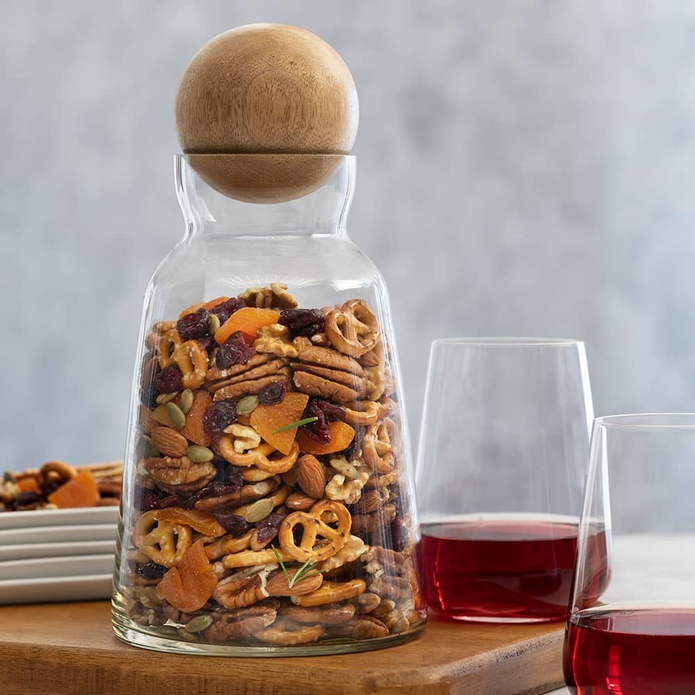 Carafe with Wood Ball Stopper