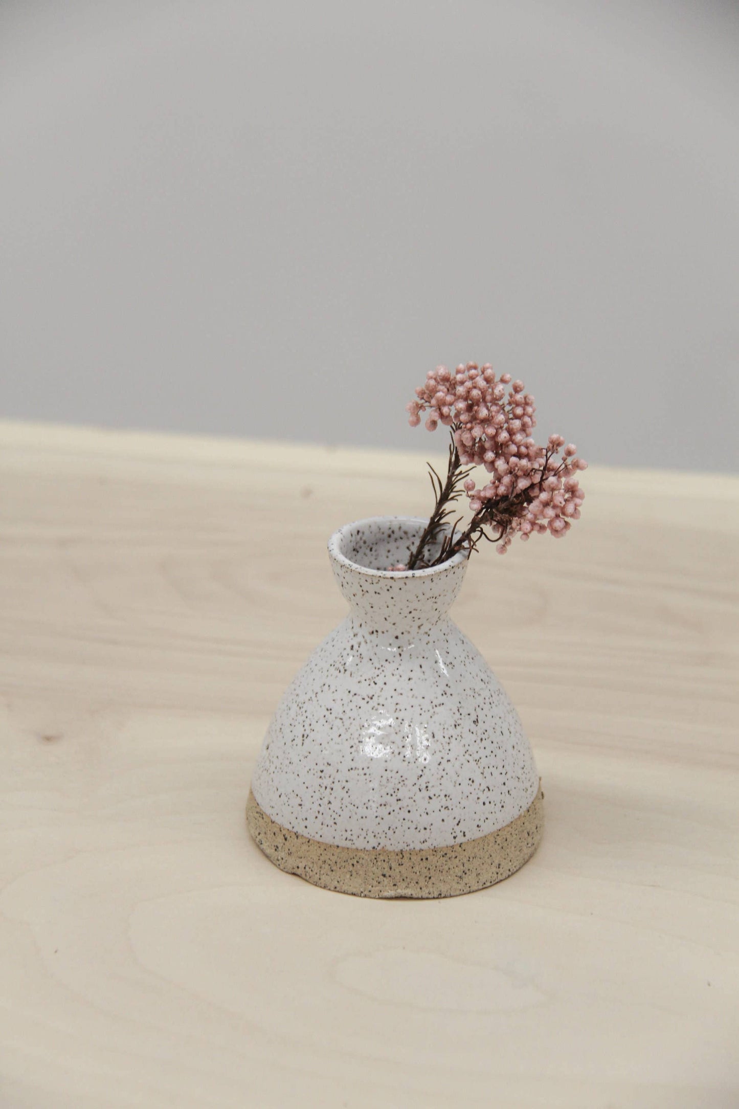 Ceramic Speckle Taper Candle Holder