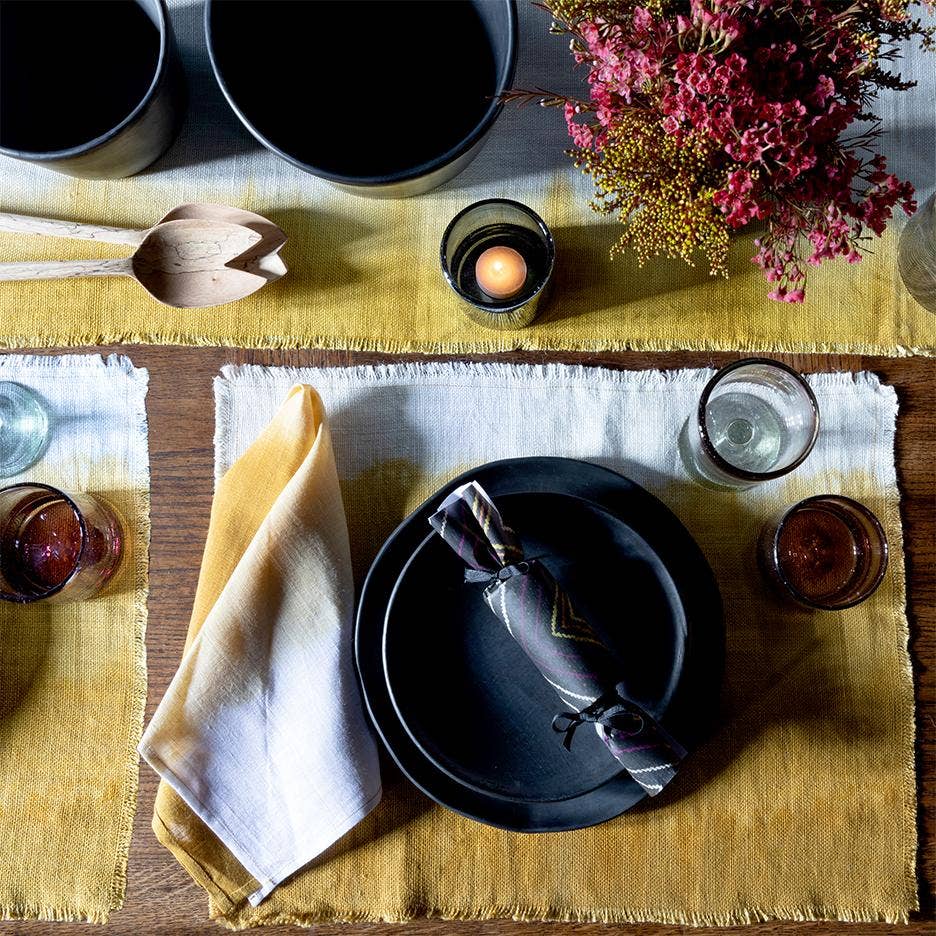 Ombré Ochre Table Runner