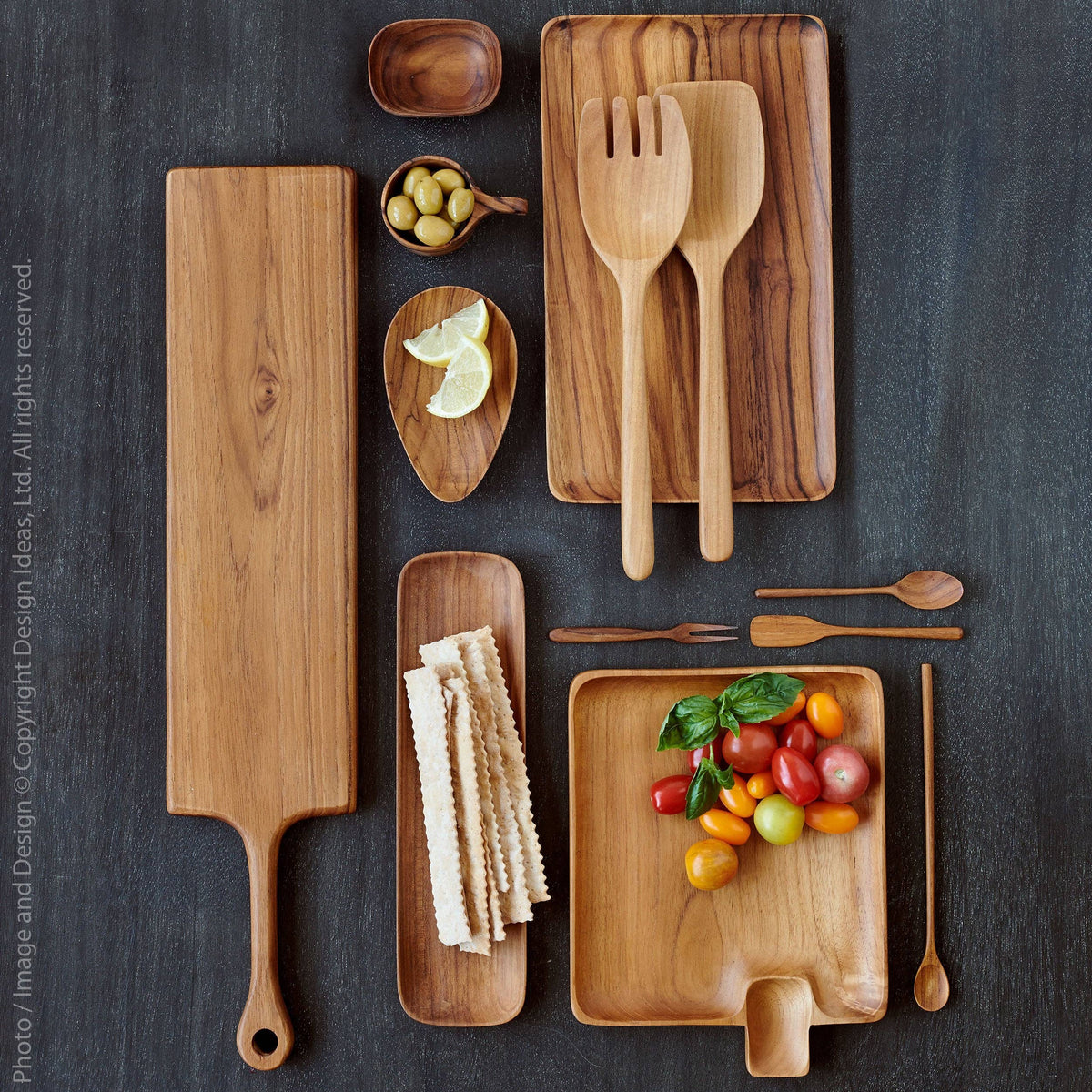 Teak Serving Fork