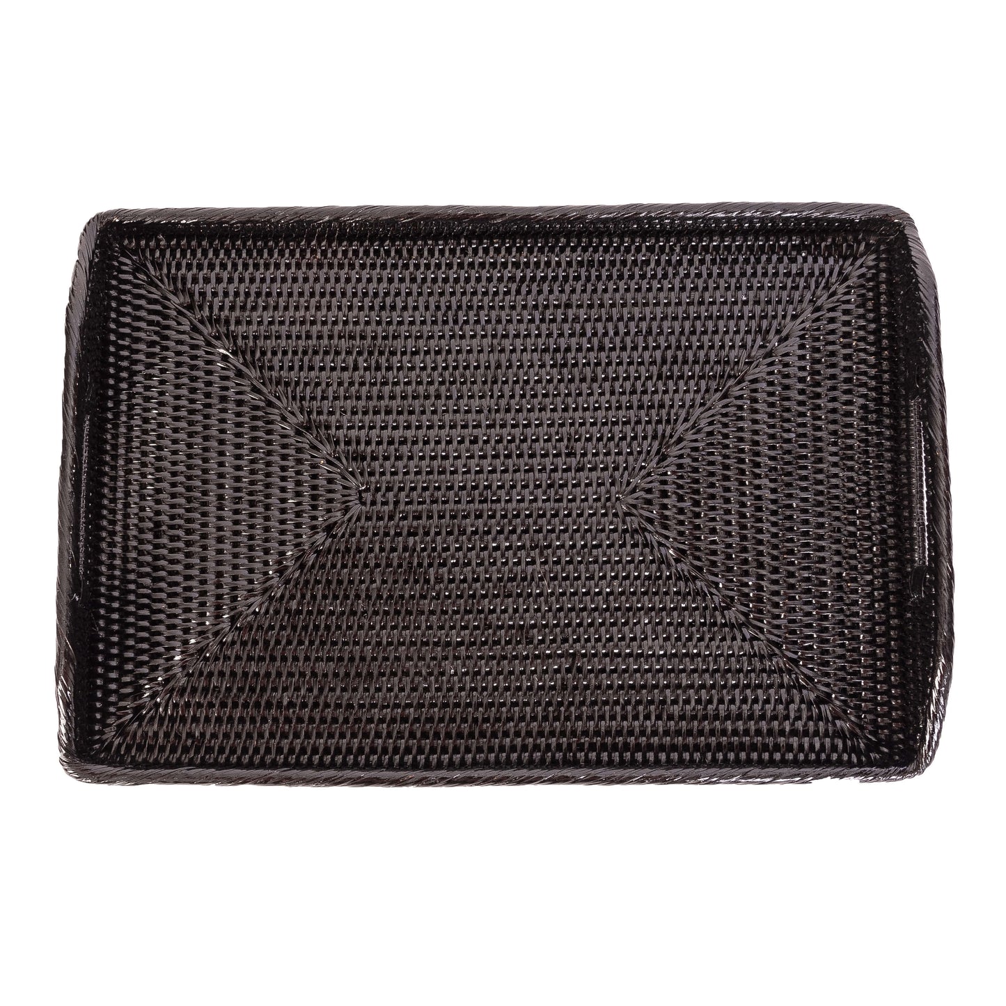Rattan Serving Tray With High Handles