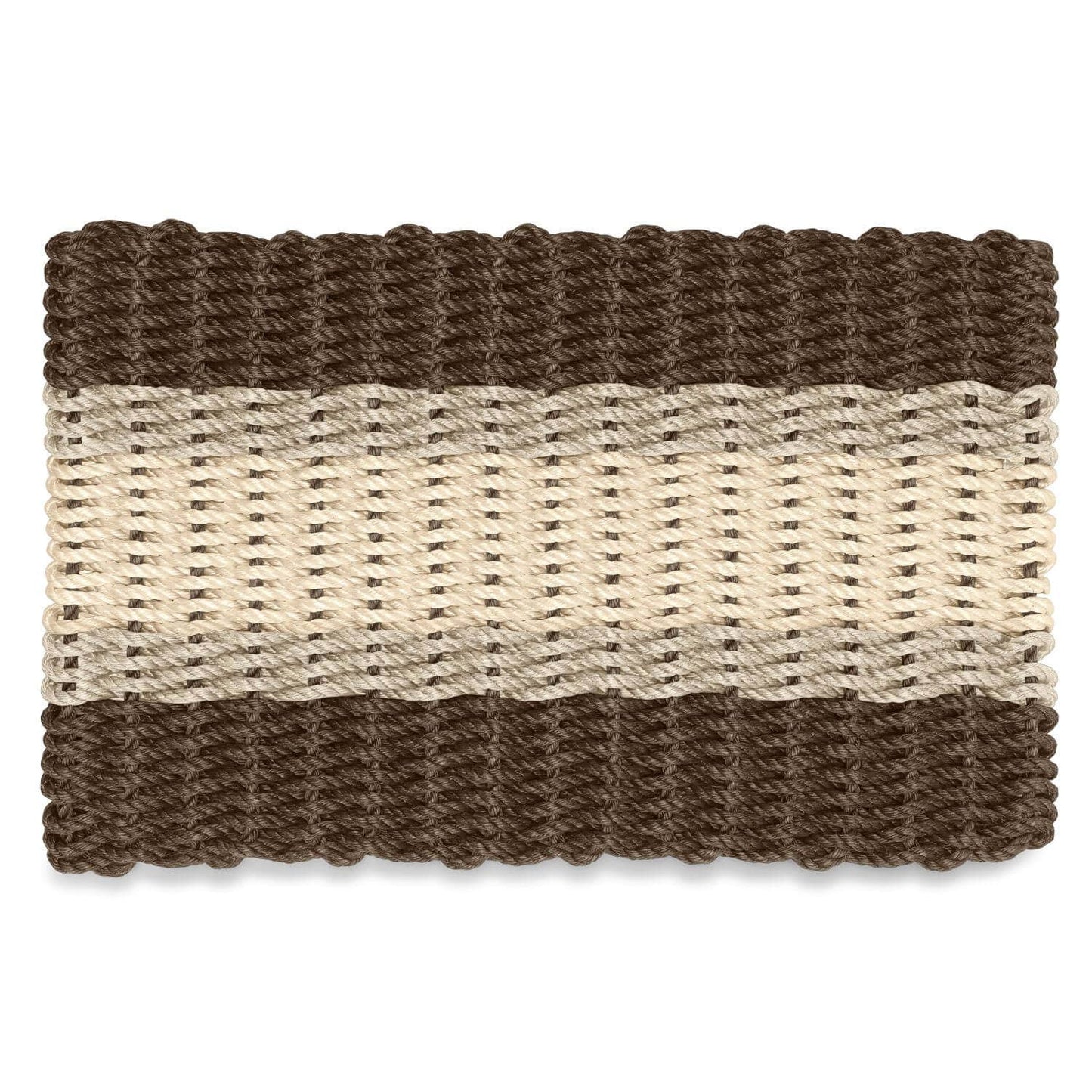 Lobster Rope™ Outdoor Doormat: Mocha, Sand, Light Tan