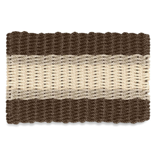 Lobster Rope™ Outdoor Doormat: Mocha, Sand, Light Tan