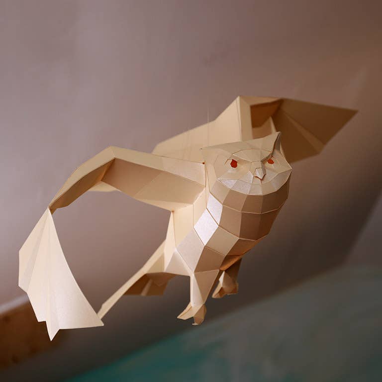 Hanging Owl Origami Model