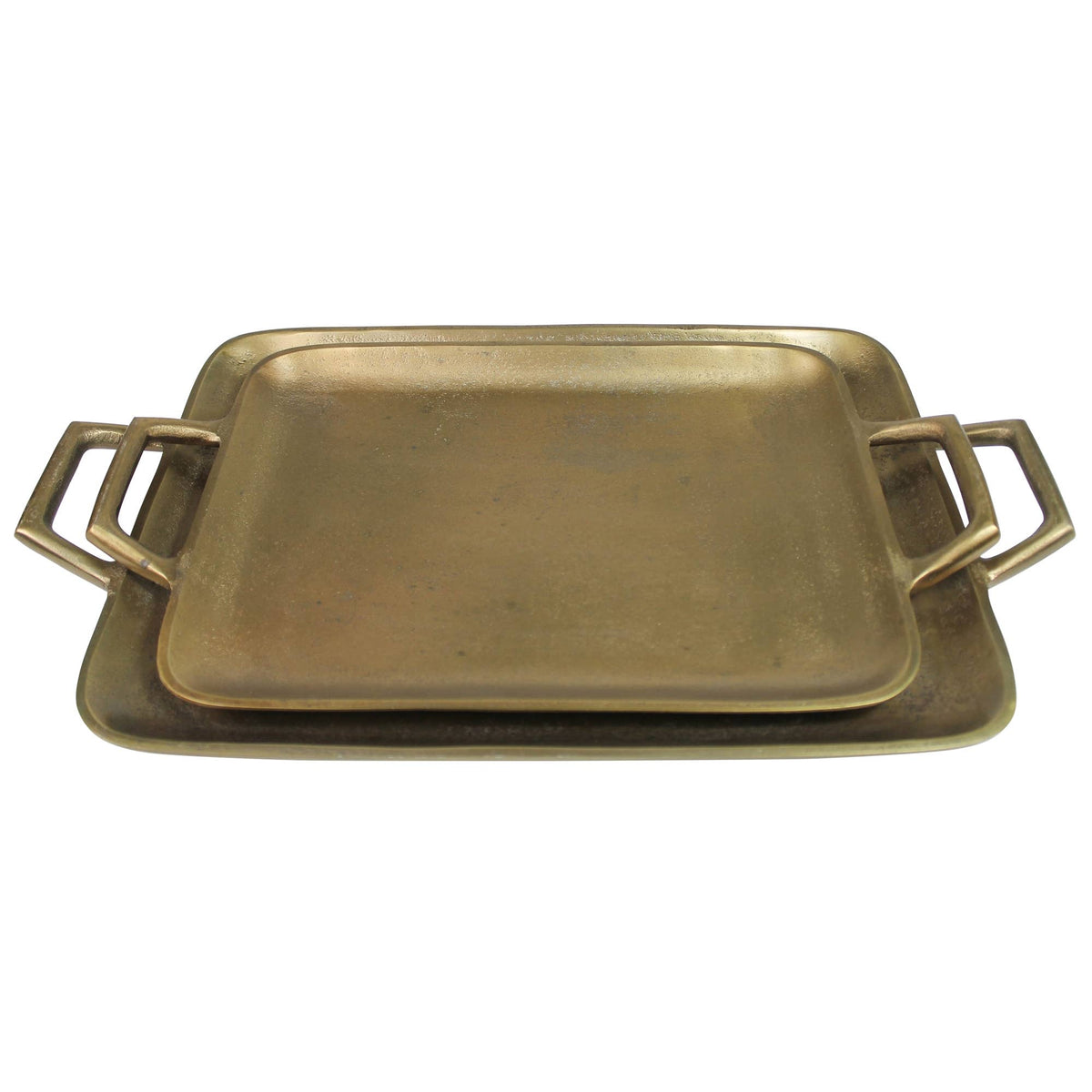 Textured Gold Handled Tray