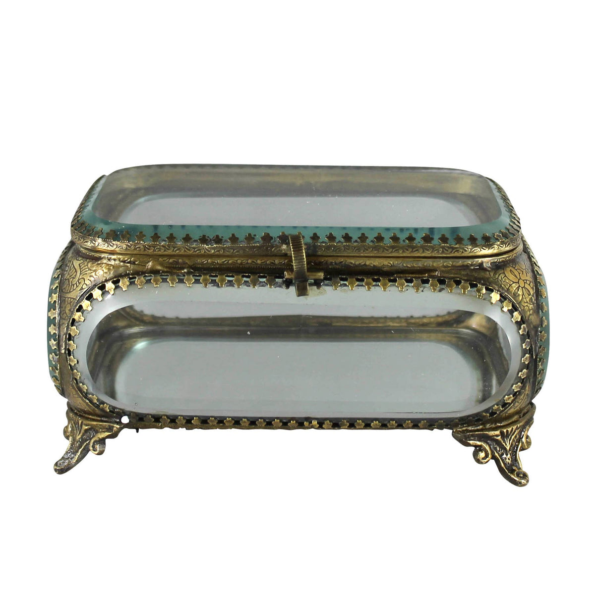 Beveled Glass Keepsake Box