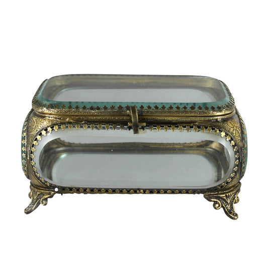 Beveled Glass Keepsake Box