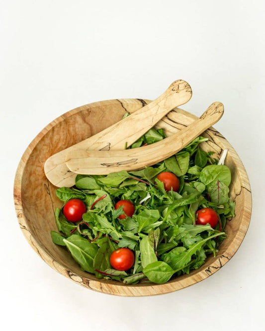 Spalted Maple Round Bowl - 10"