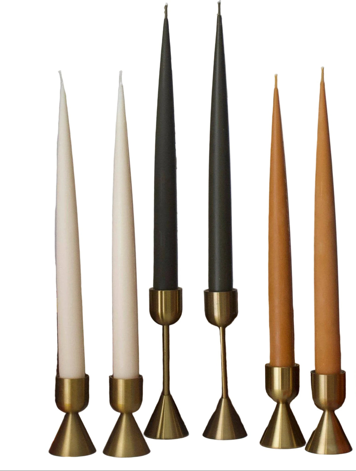 Pointed Taper Candlesticks Pairs